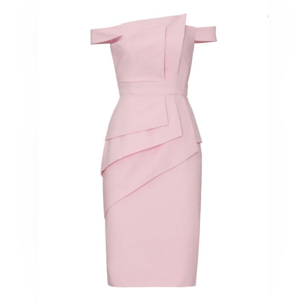 Black Halo Eve La Reina Dress in Pink